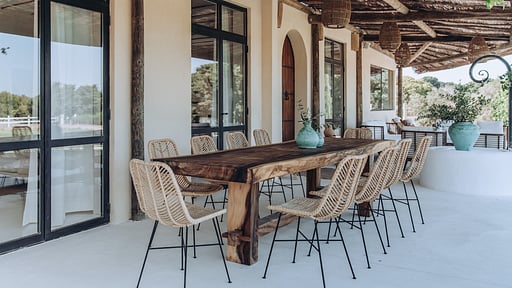 Finca Llubi Zona de comedor 