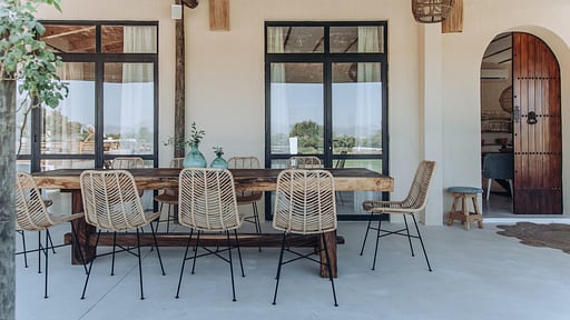 Finca Llubi Zona de comedor 