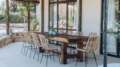 Finca Llubi Zona de comedor 