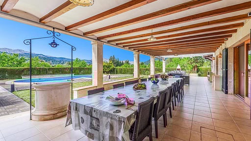Finca Rafalet Dining area