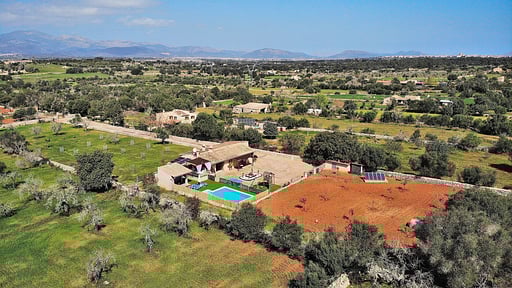 Finca Son Sitges Фото с дрона