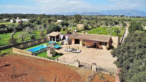 Finca Son Sitges Фото с дрона