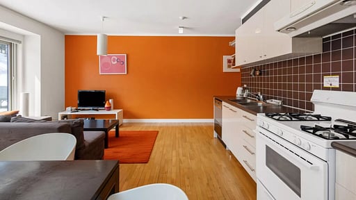 First Tracks Two Bedroom Apartment Kitchen