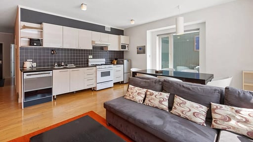 First Tracks Two Bedroom Apartment Living room