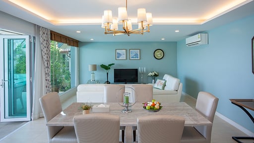 Fisherman Way Beachfront Pool Villa Two Dining area