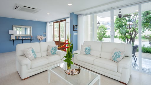 Fisherman Way Garden Pool Villa Living room