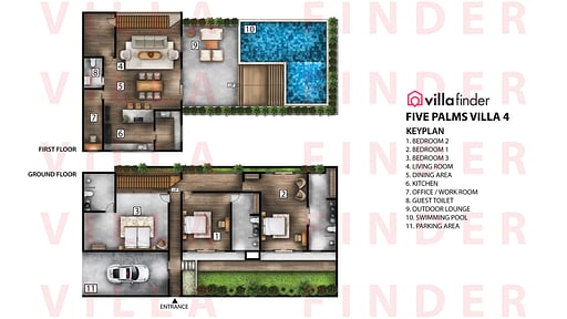 Five Palms Villa 4 Floor plan