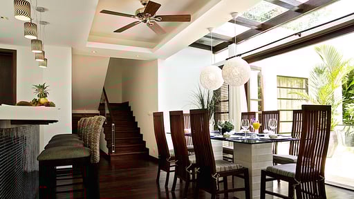 Frangipani Pool Villa Dining area