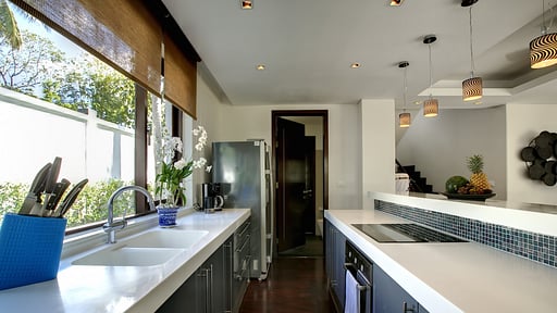 Frangipani Pool Villa Kitchen