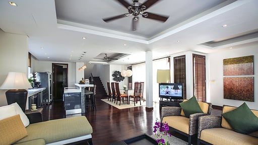 Frangipani Pool Villa Living room