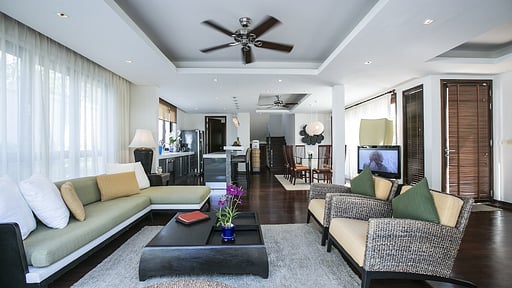 Frangipani Pool Villa Living room