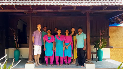 Frangipani Villa Marari Villa staff