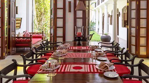 Galle Fort No39 Dining area