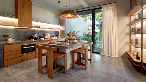 Garden Villa Ubud One Cucina