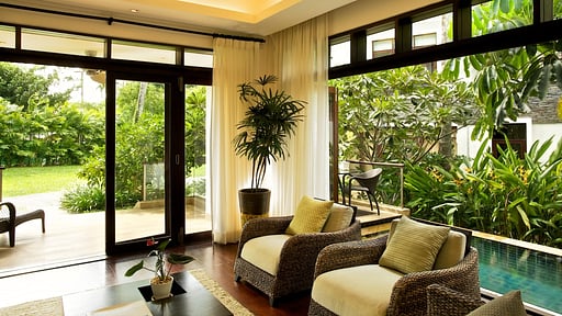 Gardenia Pool Villa Living room