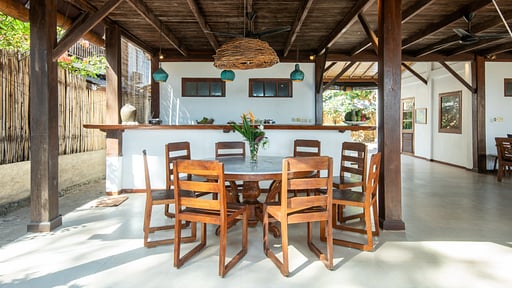 Gili Beach Resort Villa Satu Dining area