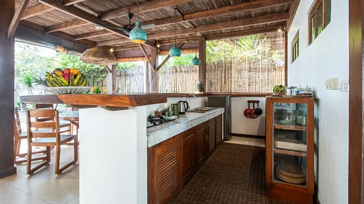 Gili Beach Resort Villa Satu Kitchen