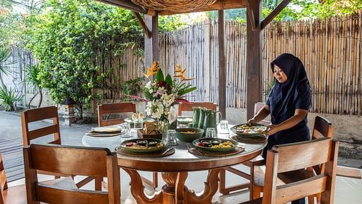 Gili Beach Resort Villa Satu Villa staff