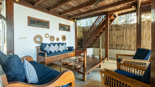 Gili Beach Resort Villa Satu Living room