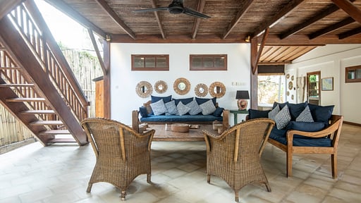 Gili Beach Resort Villa Dua Living room