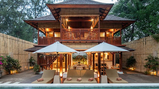Gili Beach Resort Villa Tiga Terrasse/Veranda 1