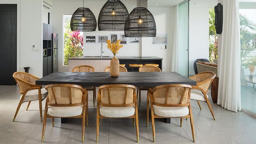 Golden Lotus Villas - The Harmony Dining area