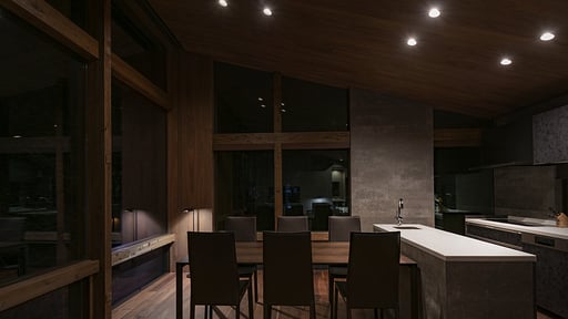 Gravity Chalet Dining area