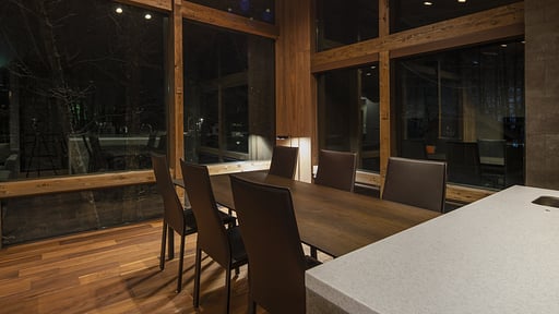 Gravity Chalet Dining area