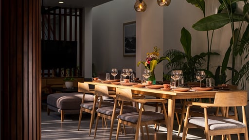 Green Villa Dining area