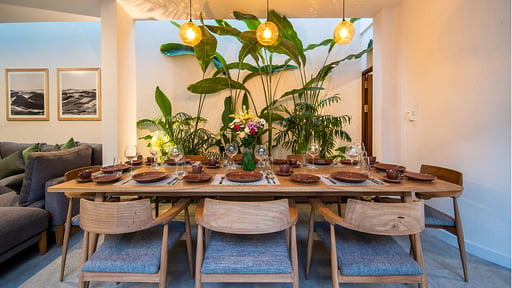 Green Villa Dining area