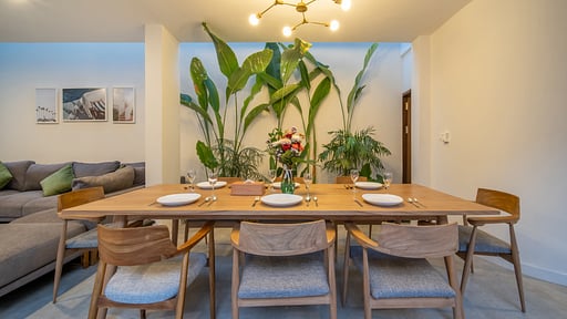Green Villa Dining area