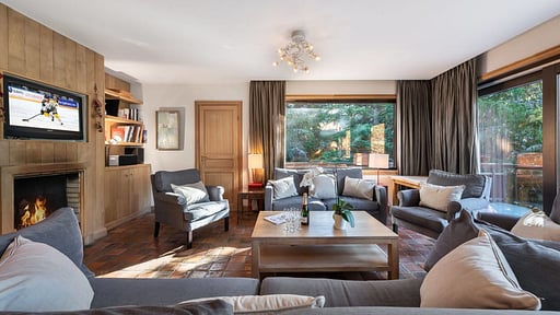 Chalet Gros Caillou Wohnbereich