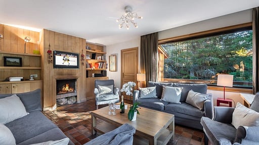 Chalet Gros Caillou Wohnbereich