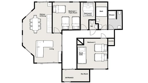 Hakuba Sunrise Apartment A Floor plan