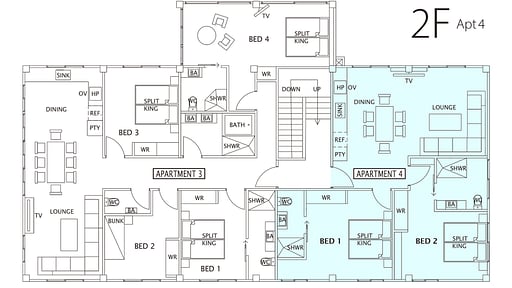 Happo Slopeside Apartment Four Floor plan