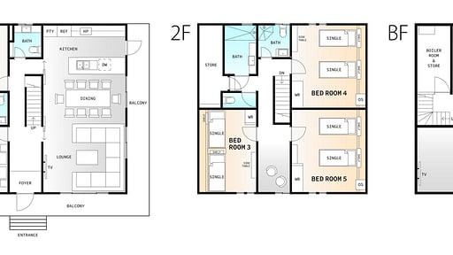 Happo View Chalet Floor plan
