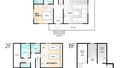 Happo View Chalet Floor plan