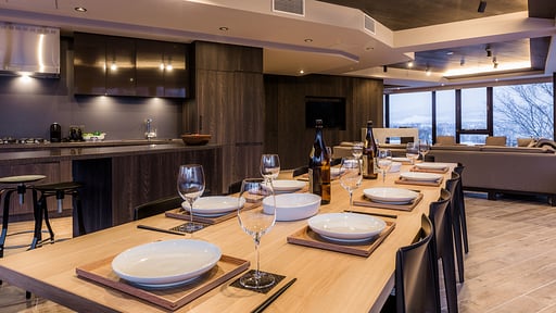 Haven Niseko 4 Bedroom Sub Penthouse Dining area