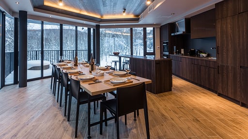 Haven Niseko Four Bedroom Penthouse Dining area
