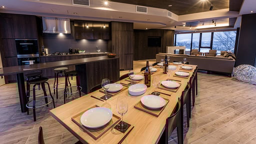 Haven Niseko Four Bedroom Penthouse Dining area