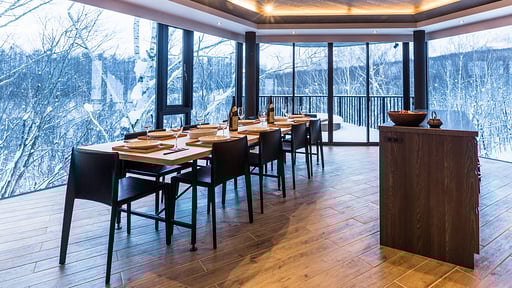 Haven Niseko Four Bedroom Penthouse Dining area