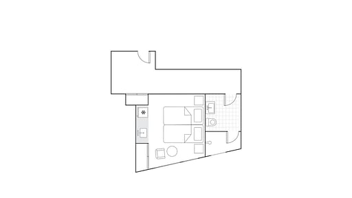 Haven Niseko Studio Room Floor plan