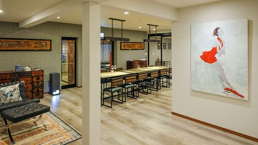 Helmet Club Hakuba Chalet Dining area