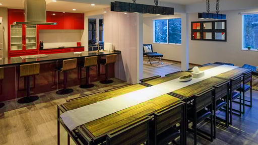 Helmet Club Hakuba Chalet Dining area