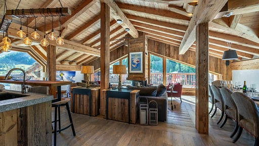Chalet Hermine Blanche Eethoek