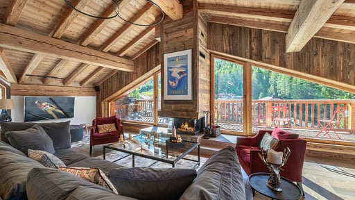 Chalet Hermine Blanche Woonkamer