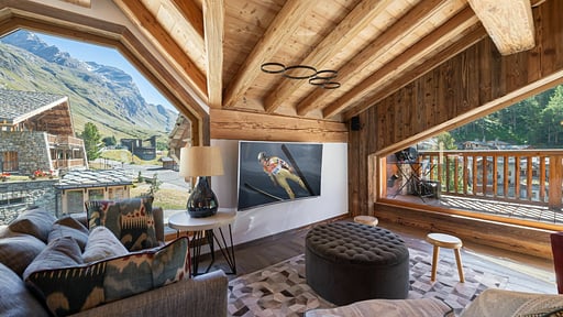 Chalet Hermine Blanche Woonkamer
