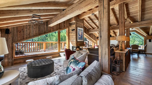 Chalet Hermine Blanche Woonkamer