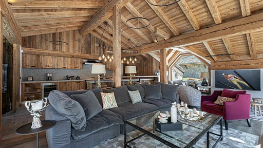 Chalet Hermine Blanche Woonkamer