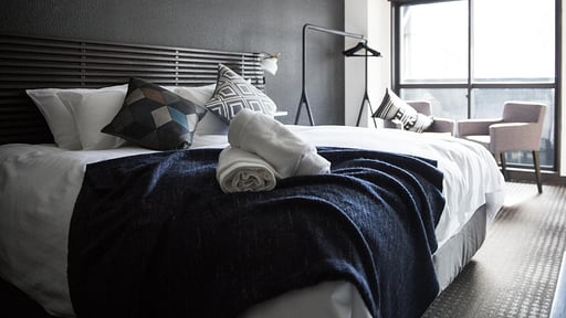 Hotel Villa Hakuba Deluxe Double Room Bedroom 